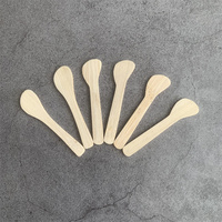 Workpro — Mini spatule de maquillage en bois naturel, cuillère pour crème, en bambou, écologique, cuillère, cosmétique