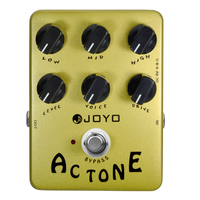 Pédale d'effet d'amplificateur à tubes vintage JOYO JF-13, tonalité AC, fabriquée en aluminium durable