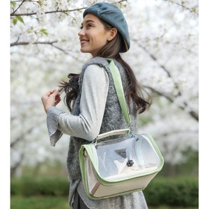 Sac à dos transparent pour animaux de compagnie, grande capacité, design respirant, pour les voyages avec des oiseaux - Product Image 1