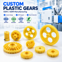 Engrenage Couronne en Plastique Nylon Personnalisé PA66 POM, Engrenage Droit en Plastique Nylon, Petit Engrenage Droit en POM, Engrenages en Plastique