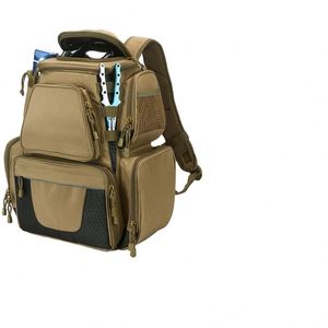 Mochila de pesca impermeable grande de fábrica BSCI con 4 bandejas, bolsa de almacenamiento para aparejos con cubierta protectora contra la lluvia y 4 compartimentos. - Product Image 3