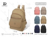 Zaino da Donna in Tela Lavata, Capacità Media, Chiusura con Cerniera, Stile Casual, per Tutte le Stagioni, con Tracolla - Product Image 1