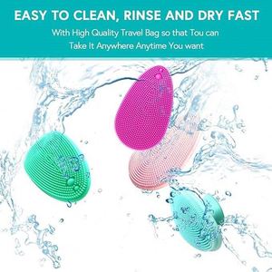 Food Grade Eco-Friendly UV Printed Silicone Facial Cleansing Brush Deep Cleaning Blackhead Removal Portable Skin Promotional - Product Image 3