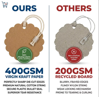 Étiquettes et tags personnalisés en PVC imperméable pour vêtements, découpés au laser, avec design RFID en papier, directement de l'usine de production.