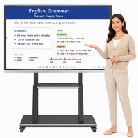 Tableau blanc interactif intelligent à écran tactile 55 65 75 86 98 110 pouces, équipement éducatif numérique intelligent, tableaux interactifs pour salles de classe