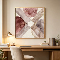 Peinture abstraite à l'aquarelle dorée sur toile encadrée, faite à la main, contemporaine, texturée, moderne, grande taille, décoration murale pour salon