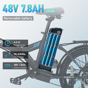 Venta al por Mayor con Envío Directo, Bicicleta Eléctrica Plegable VARUN de 20 Pulgadas, Motor de 500 W, 60 km, 32 km/h, Viajes Suburbanos, para Hombre, Almacén en EE. UU. - Product Image 5