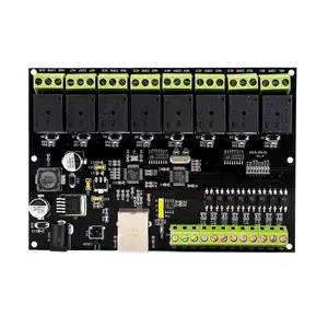 Modul Relay jaringan 8 saluran saklar pengontrol akses IP/ Ethernet mengirimkan Modbus TCP