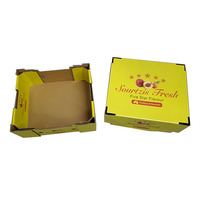 Caja de Frutas, Caja de Envío Impresa, Caja Plegable en Blanco, Caja Corrugada Resistente para Todo Tipo de Frutas Frescas