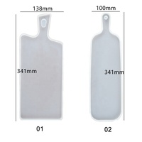 Moule créatif en résine, sous-verre, rectangulaire, à roulettes, avec poignée