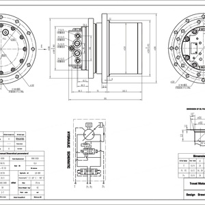 Belparts Final Drive pour excavatrice SK60-8 Pièces détachées 2441U815F1 NACHi PHV-4B-60B Ensemble de moteur de déplacement pour KOBELCO - Product Image 3