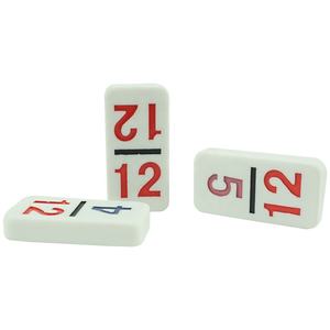 Juego de Dominó Doble 12 Personalizado de Fábrica, 91 Piezas con Fichas Numeradas, 9 Trenes Mexicanos de Plástico de Colores en Caja de PVC para Casino - Product Image 5