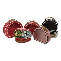 Scatola per Cappelli Personalizzata con Finestra Trasparente, Scatola Rigida in Cartone per Cappellini da Baseball, Confezione di Lusso a Forma di Mini Valigia per Cappelli Trucker