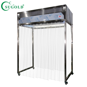 Nouvelle cabine de flux mobile en acier inoxydable de classe 100 ISO Grade 5 avec filtre, taille personnalisée, pour salle blanche à flux laminaire - Product Image 2