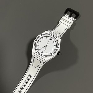 Reloj de Moda en Oferta, Reloj de Cuarzo con Correa y Caja Resistentes, Estilo <span class=keywords><strong>Manga</strong></span>, Reloj Monocromático Simple y Elegante - Product Image 4