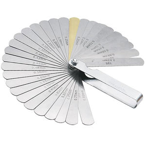 32 pcs सार्वभौमिक मानक sae और मीट्रिक ऑफसेट वाल्व मोटाई गेज अंतराल स्टेनलेस स्टील फेलर गेज - Product Image 1