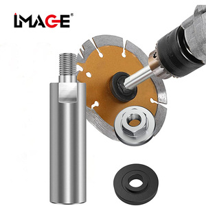 แกนต่อเครื่องเจียรภาพนิ่มแบบ 100 พร้อมแผ่นกดรูปหกเหลี่ยม เหล็กความเร็วสูง HSS สำหรับงานขัดและตัด - Product Image 1