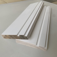Cadre de porte invisible en PVC thermorétractable en pin blanc, panneau de finition personnalisé, écologique pour hôtels et hôpitaux - OEM