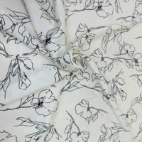 Tissu brodé 100% polyester, technique tissée, entièrement extensible, style uni, tricoté, trame enduite de PE, poids moyen, pour femme, usage domestique