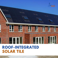 Tuiles solaires photovoltaïques intégrées au bâtiment Wonergy Titan 2026 pour l'énergie solaire domestique, l'éclairage et le chauffage