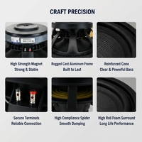 Haut-parleur PA passif professionnel LS ZHL-L1202 12 pouces 350W RMS 98dB Haute Sensibilité 8ohm Bobine Mobile Métallique 75mm Aimant Y35 190mm
