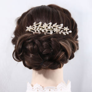 Vente directe d'usine, peigne à cheveux de luxe pour femmes, serti de zirconias, adapté aux coiffures élégantes et nobles pour les mariées, accessoires - Product Image 6