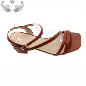 Sandalias de tacón alto de verano para mujer, estilo retro, con plataforma, punta abierta y diseño calado, a la moda - Product Image 3