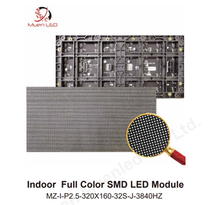 จอแสดงผล LED สีเต็มรูปแบบ P2.5 สำหรับภายในอาคาร SMD ความถี่ 3840HZ ขนาด 160x160 มม. โมดูล LED สำหรับป้ายภายในอาคาร พร้อมการรับประกัน 2 ปี - Product Image 2