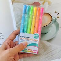 Stylos à gel acrylique pour dessin, stylos à peinture gel couleurs Ultra Fine ST Point 1.0, ensemble de stylos marqueurs acryliques encre de couleur pour la journalisation