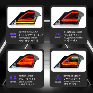 ชุดอัพเกรดโมดูลไฟ LED แบบเต็มรูปแบบ พร้อมไฟท้าย LED แบบยกสูง ไฟเลี้ยว ไฟเบรก สำหรับรถยนต์นิสสัน อัลเมร่า ปี 2011-2016 - Product Image 4