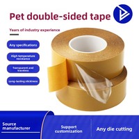 Ruban PET double face super fin transparent résistant à la chaleur et sans résidus pour tapis LED de réparation d'écran LCD