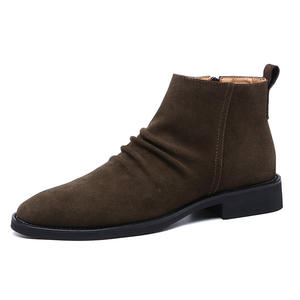 Sh11226a Point toe <span class=keywords><strong>Botines</strong></span> negros hombres 2024 zapatos de cuero de alta calidad botas <span class=keywords><strong>para</strong></span> hombres - Product Image 2
