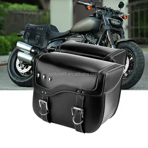 RTS Motorrad PU Leder Sattel taschen Gepäck Seiten tasche Werkzeug taschen Für Harley Sportster 883 1200 Leders attel taschen