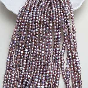 Perlas de Agua Dulce Barrocas de 4-5 mm con Orificio Lateral, Perlas Sueltas Blancas y Rosadas en Colores Pastel - Product Image 4