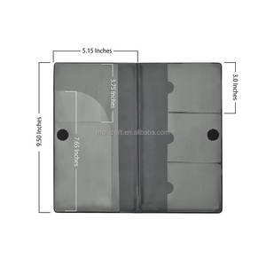 Porte-documents de voiture en <span class=keywords><strong>PVC</strong></span> personnalisé, organiseur de documents de véhicule avec boîte à gants, étuis en vinyle pour porte-cartes - Product Image 3