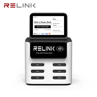 Máquina de Alquiler de Carga Móvil de 6 Ranuras, Sistema POS, Sin Instalación, Carga Rápida PD y Qi, Banco de Energía Compartido, Cargador de Teléfono