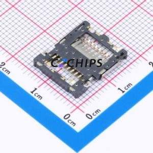 ST1W008S4ER1500 SD Card / Memory Card Connector Connector Flip Cover Type MicroSD Card (TF Card) 2mm - Product Image 2