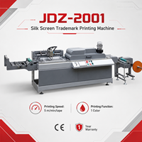 Machine d'impression à ruban automatique JDZ-2001, alimentation continue, vitesse de 5 m/min, pour l'impression de logos de marques textiles
