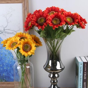 Girasol Artificial flores <span class=keywords><strong>son</strong></span> para casa decoración boda flores - Product Image 3