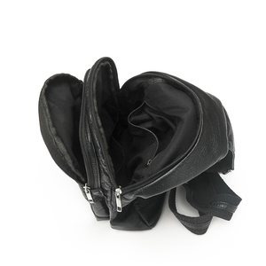 Sac de poitrine tendance et décontracté, léger, pour le vélo, avec sangle réglable et fermeture éclair, sac <span class=keywords><strong>bandoulière</strong></span> en cuir PU - Product Image 6