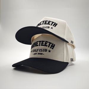 Gorra de Béisbol Personalizada de 5 Paneles con Bordado de Puntos y Patrones Dobby, Marco Ajustable, Gorra Deportiva de Sarga de Algodón Personalizable - Product Image 5