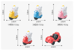 Miniature Resin <strong>Figurines</strong> <strong>Transportation</strong> Facility Realistic Cartoon 3D Car Motorcycle Cat Figure Kid Dollhouse DIY Toys Decor - Product Image 2