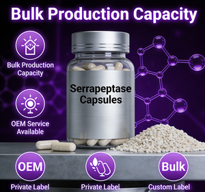 <span class=keywords><strong>Serrapeptase</strong></span> con Papaina e Bromelina in Capsule Vegetali OEM/ODM Certificato GMP/HACCP/ISO - Product Image 6