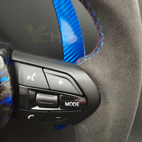 Volant en fibre de carbone forgé bleu pour BMW F10 F20 F22 F30 F31 F36 F45 F46 F48 F80 F82 F87 F90 M2 M3 M4 M5