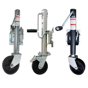 1200lbs boulonné bateau Marine 6 "supports de <span class=keywords><strong>roue</strong></span> en acier <span class=keywords><strong>manivelle</strong></span> remorque cric pivotant <span class=keywords><strong>roue</strong></span> <span class=keywords><strong>jockey</strong></span> pour Yacht RV remorques accessoires - Product Image 1