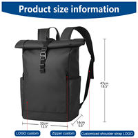 Sac à dos pour ordinateur portable en nylon imperméable personnalisé avec fermeture à glissière |   OEM ODM