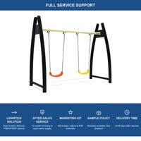 SageDelightRides Balançoire Soucoupe Commerciale d'Extérieur pour Aire de Jeux, Deux Places, Sangles de Suspension, En Acier Galvanisé, Pour Enfants, Vente en Gros pour les Communautés
