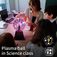 Boule de plasma tactile réactive, sûre, basse tension, affichage lumineux coloré, construction durable, boule de plasma pour la décoration de fête et de chambre