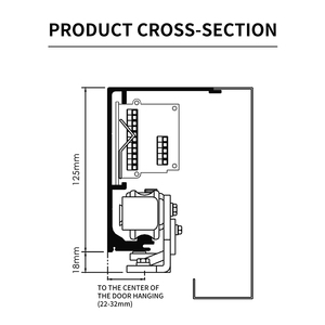 Precio de fábrica DEPER Operadores automáticos de puertas de vidrio Entrada comercial Sistema de puerta corredera automática - Product Image 3
