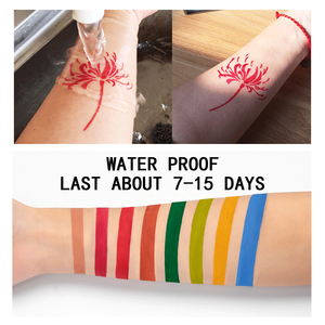 Suministros para Tatuajes Corporales Moonlight, Arte Corporal, Cono de Henna, Jugo, Gel Transparente, Pasta para Tatuajes, <span class=keywords><strong>Tinta</strong></span> Temporal <span class=keywords><strong>Negra</strong></span> para Tatuajes - Product Image 2